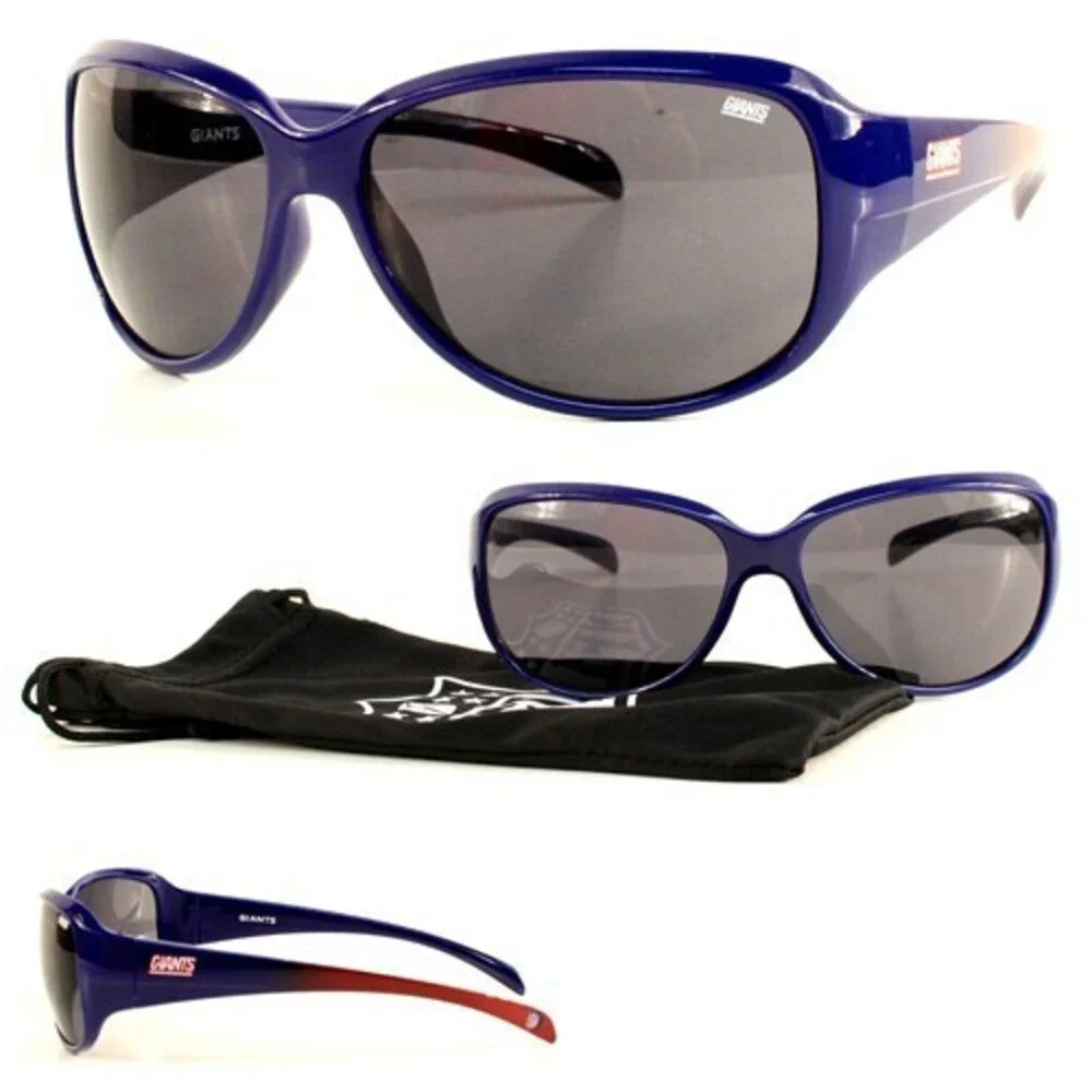 New York Giants Sunglasses Polarized Velocity Style w/ Bag NFL Official Merch